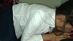 Hijastra In School Uniform Provokes Padrastro To Fuck Her Pussy!