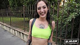 i watch brisen model for a facial with her big cock