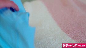 Hot teen stepsister Jade Maris shows stepbro everything in new uniform. She performs blowjob and doggystyle with big cock.