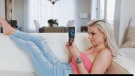 busty kenzie taylor roughly disciplines sexy gal ritchie for being a naughty teasing maid in lez be bad