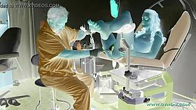 denisa got wet during her gynecologist exam with anal and squirting