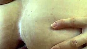 s-she's spreading her dripping asshole for anal creampie in the open air!