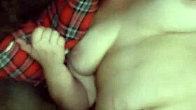 Hairy pussy dripping with cum after intense creampie session.