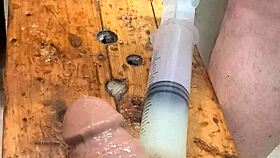 Fill my ass with lube and machine fuck it out