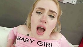 greta foss gets wet and fucked with pee in interview