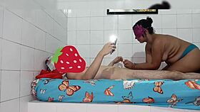 Friend Swallows Big Cock After Netflix Invite On Halloween