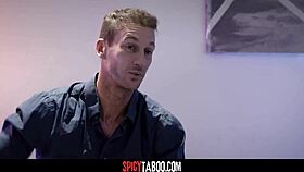 Asian stepdaughter interacts with stepdad's friend in a casual setting