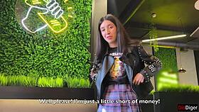 Babe trades anal for shawarma. Tries many positions eagerly.