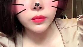 Asian girl with big tits live on bigo