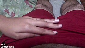 Husband leaves, friend comes in for some fun.