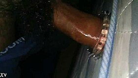 Masturbating with my rubber toy feels amazing. It's so intense!