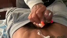 Hot ebony teen gives passionate BBC-handed job