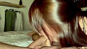 She begs for hard face fucking until cum shoots down her throat