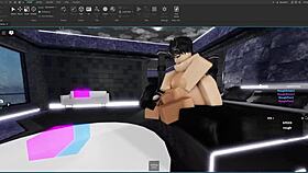 Slut getting fucked by a femboy on roblox