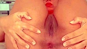 famous cam girl shows perfect body in cosplay