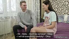 Elegant Teen Gapes Tight Slit Deflorated