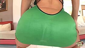 brunette seductress teasing with her great ass to get a good anal impaling