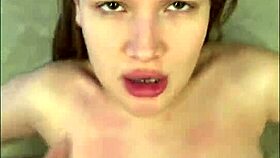 Stream ends with real hardcore fuck and cum on petite girlfriend's ass