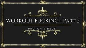 Workout turns into intense bareback menage