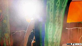 Milfy blonde milf and neighbor threesome with BBC