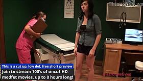 tina lee comet embarrassed in gyno exam