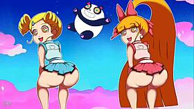 Teenage Powerpuff Girls Throwing It Back In Panties And Thong