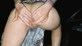 Skinny Brunette Enjoys Night Walk Followed By Anal Fisting With Toys