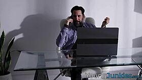 blonde head-turner cherry kiss gets attention from tommy