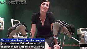 tina lee comet embarrassed in gyno exam