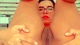 famous cam girl shows perfect body in cosplay