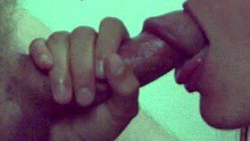 haze performs closeup slow motion cock sucking