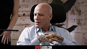 Perv Stepdad Lets Stepson Fuck Secretary In Office