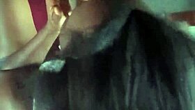 hot petite black girl sucking her boyfriend's big hard dick