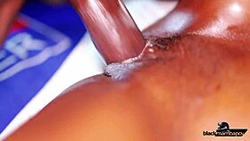 Horny Teen Bitch Cums on Pato's Big Black Cock in Bedroom