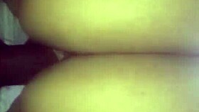 Ebony Redbone Rides Big Black Cock In Reverse Cowgirl