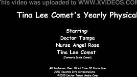 tina lee comet embarrassed in gyno exam