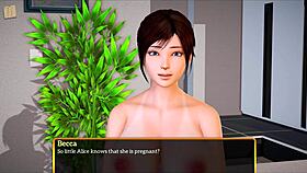 In my new family, the redhead handles a massive cock