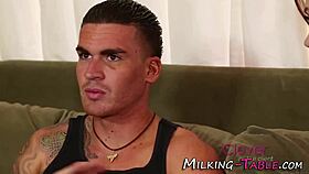 Masseuse feels intense pleasure from jizz in mouth.