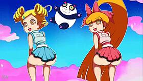 Teenage Powerpuff Girls Throwing It Back In Panties And Thong
