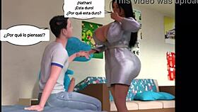 Milf with big tits bends over for doggystyle fucking in the bedroom