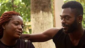 Witness an incredible dance of passion with a couple in black Africa