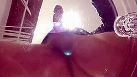 Male Ass And Cock In Close Up Playing On Transparent Chair With Huge Cock