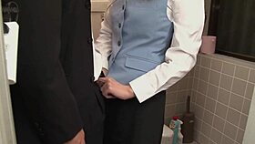 Hairy Japanese secretary enjoys squirting during intense office moments.