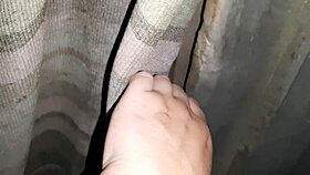 Ever caught a brunette stranger masturbating in jeans for an intense orgasm?