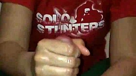 Big Cock Strokes Huge Load Cumshot