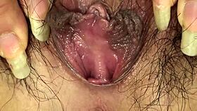 18 yo Japanese funny girl bends over for expert cock in steamy session
