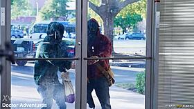 lucy lotus gets cum on tattooed tits