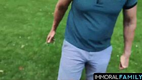 yo, porno dan got me bent over with two hotties in bedroom threesome