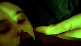 she's sucking that monster cock 😈