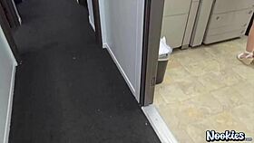 I CREAMPIE my blonde skinny intern in POV hardcore action!